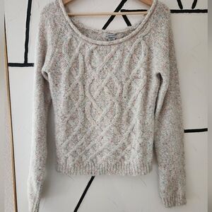 Guess Multicolor Cable Knit Sweater